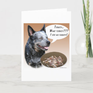 Tarjeta Festiva Perro de ganado australiano Turquía