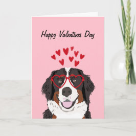 Tarjeta Festiva Perro de montaña Bernés Valentino amor de perro
