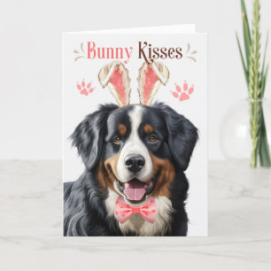 Tarjeta Festiva Perro de montaña cutáneo de Berna en Pascua de Abu