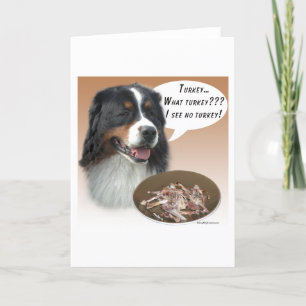 Tarjeta Festiva Perro de montaña de Bernese Turquía