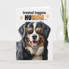 Tarjeta Festiva Perro de montaña más grandioso HuMOM Día de la Mad