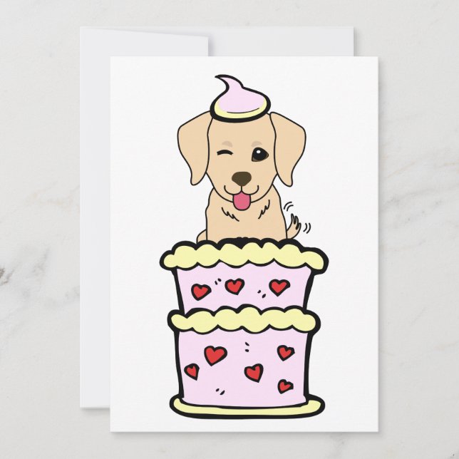Tarjeta Festiva Perro de recuperación divertida saltando de una ta (Anverso)