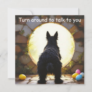 Tarjeta Festiva Perro de Scottish Terrier - Pascua