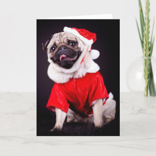 Tarjeta Festiva perro del barro amasado