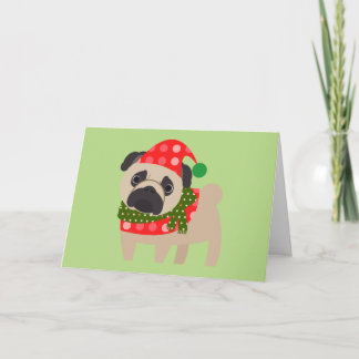 Tarjeta Festiva Perro del barro amasado del día de fiesta de las