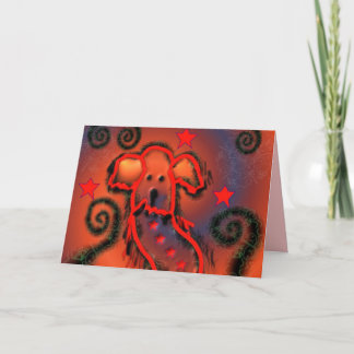 Tarjeta Festiva Perro del fiesta