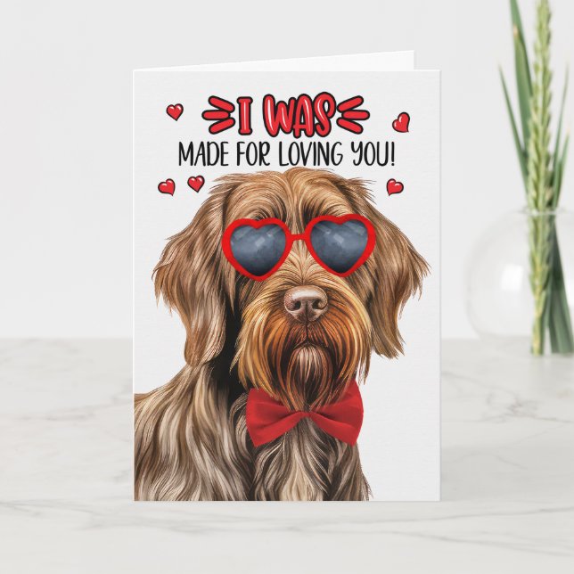 Tarjeta Festiva Perro Griffon con cabello alambrado hecho para el  (Anverso)