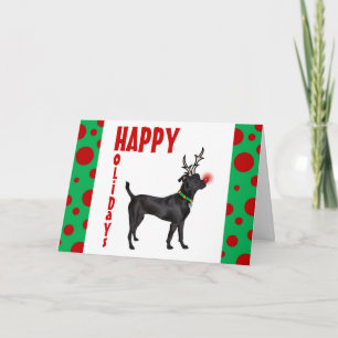 Tarjeta Festiva Perro negro