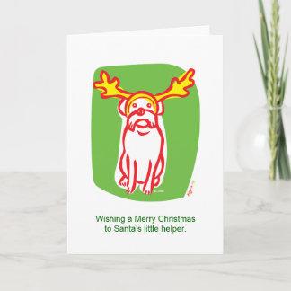 Tarjeta Festiva Perro reno DOGMA