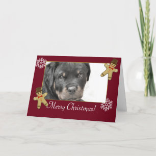 Tarjeta Festiva Perro Rottweiler