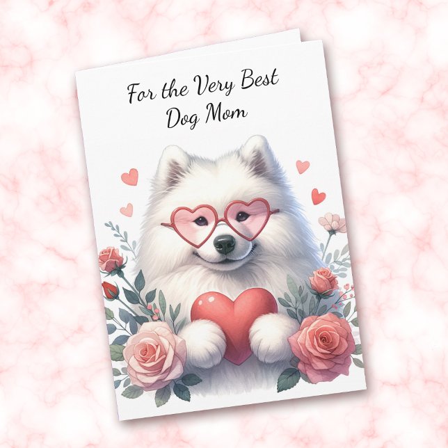 Tarjeta Festiva Perro Samoyano Cute Me Haces La Malla De La Cola (Subido por el creador)