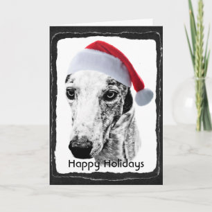 Tarjeta Festiva Perro Whippet