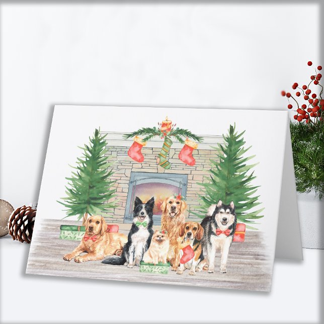 Tarjeta Festiva Perros Adorables Mascota Perro Navidades de los am (Subido por el creador)