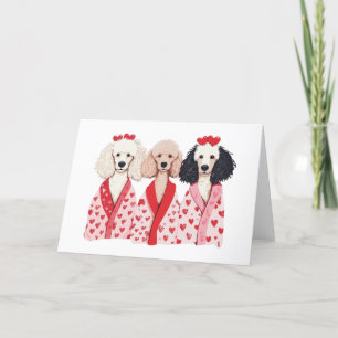 Tarjeta Festiva Perros de cangrejo estándar día de San Valentín
