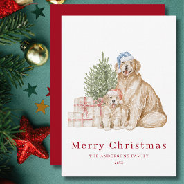 Tarjeta Festiva Perros Navidades de pelo Navidades