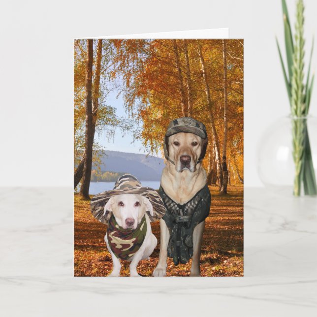 Tarjeta Festiva Perros/tarjeta del día de San Valentín o (Anverso)