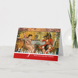 Tarjeta Festiva Personajes Clásicos de Cuentos de Hadas Belleza Be