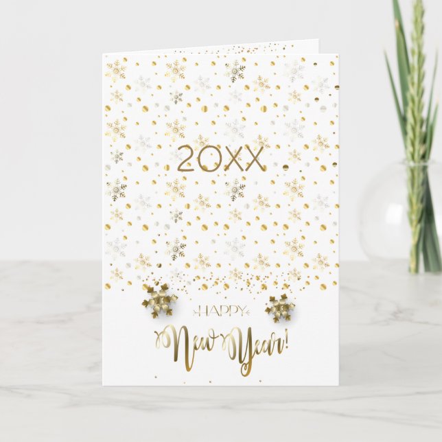 Tarjeta Festiva Personajes de Feliz Año Nuevo 2022 y Navidades de  (Anverso)