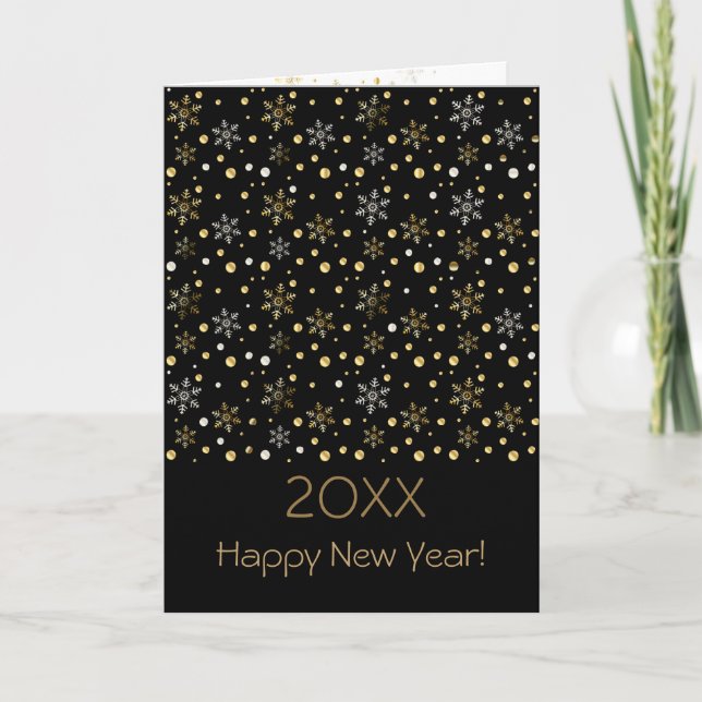 Tarjeta Festiva Personajes de Feliz Año Nuevo 2025 y Navidades de  (Anverso)