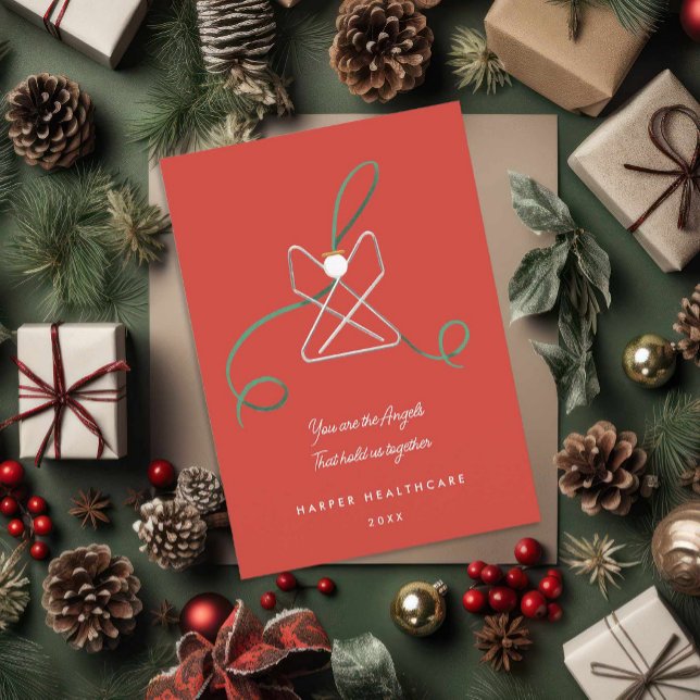 Tarjeta Festiva Personal de la oficina de Angel Paperclip (Subido por el creador)