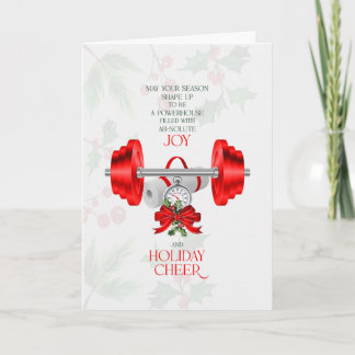 Tarjeta Festiva Personal Trainer Funny ABsolute Joy and Cheer