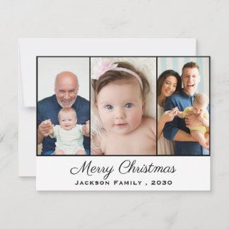Tarjeta Festiva Personalised Grandad Cute Photo Christmas Holiday
