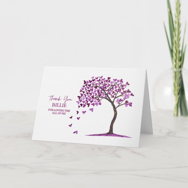 Tarjeta Festiva Personalised Valentines Hand-painted Love Card (Anverso)