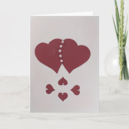 Tarjeta Festiva Personaliza el corazón y las perlas de San Valentí