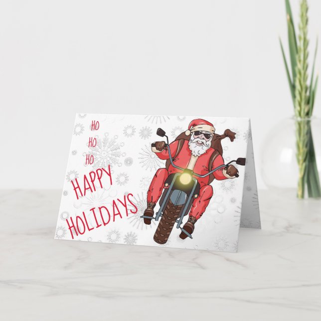 Tarjeta Festiva Personaliza el Personalizado de motociclismo de mo (Anverso)