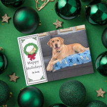 Personaliza Foto de Cachorro de Lab Adorable Tarje