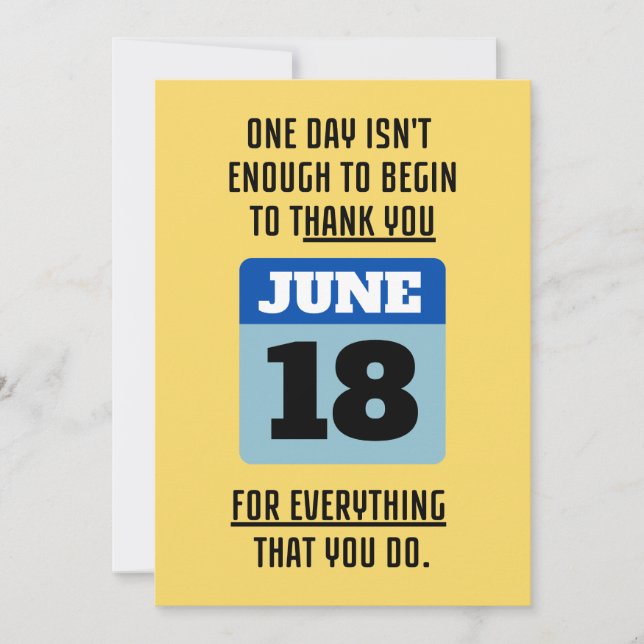 TARJETA FESTIVA PERSONALIZA GRACIAS PARA HOMBRE  (Anverso)