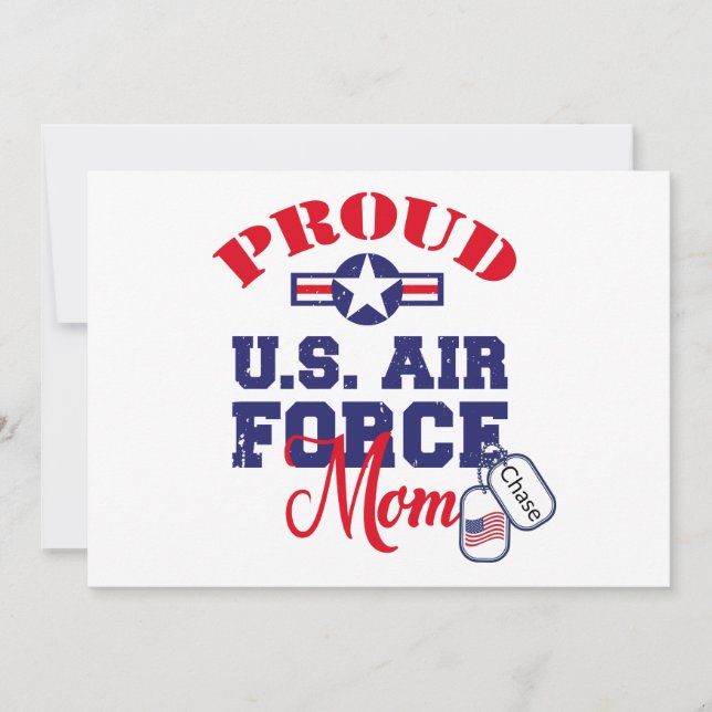 Tarjeta Festiva Personaliza la placa de identificación de la madre (Anverso)