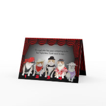 Personalizable Bachelorette Kitty Valentine