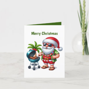 Tarjeta Festiva Personalizable de Navidades festivos Santa Santa