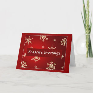 Tarjeta Festiva Personalizable de saludos de temporada