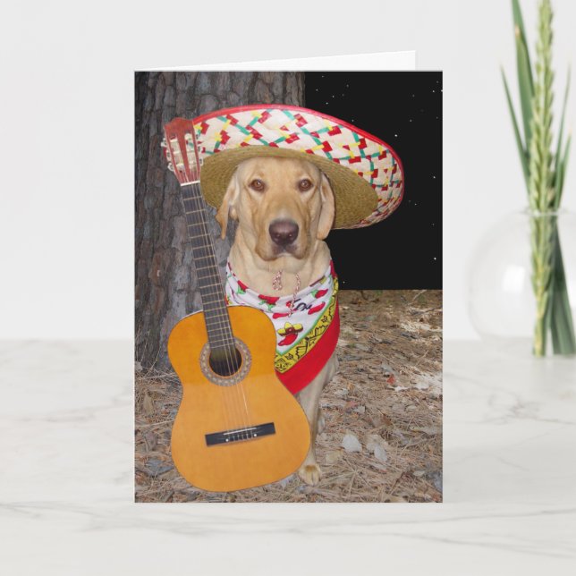 Tarjeta Festiva Personalizable Español, Lab Valentine (Anverso)