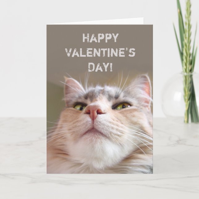 Tarjeta Festiva Personalizable Feliz Día de San Valentín (Anverso)