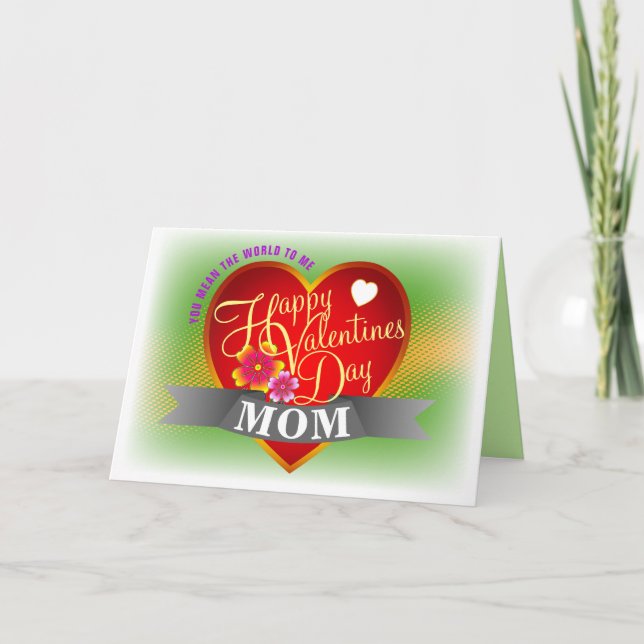 Tarjeta Festiva Personalizable Feliz San Valentín (Anverso)