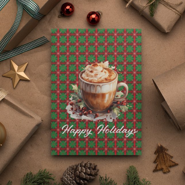Tarjeta Festiva Personalizable festivo de Cappucinio (Subido por el creador)