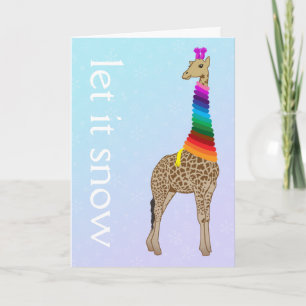 Tarjeta Festiva Personalizable: Que nieve