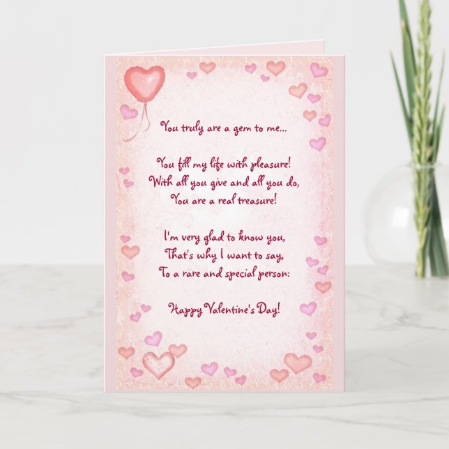 Tarjeta Festiva (Personalizable) San Valentín (Anverso)