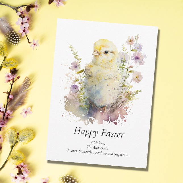 Tarjeta Festiva Personalización de la Pascua Floral de Pastel de C (Subido por el creador)