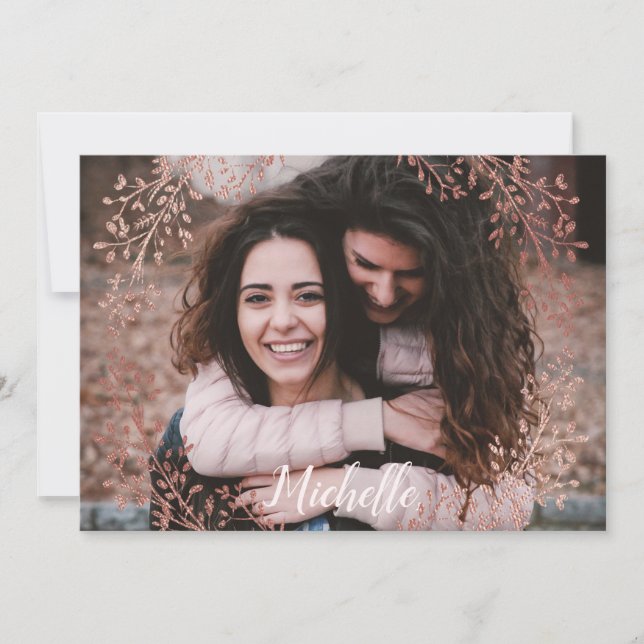 Tarjeta Festiva Personalización de la propuesta de la dama de hono (Anverso)