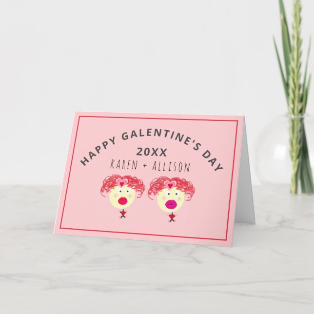 Tarjeta Festiva Personalización de los mejores amigos del Día de G (Anverso)