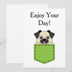 Tarjeta Festiva Personalización del perro Mascota de bolsillo