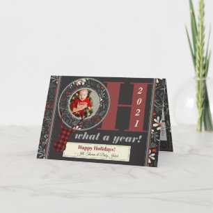 Tarjeta Festiva Personalizado 2021 Navidades graciosos de fotograf