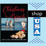 Tarjeta Festiva Personalizado Beach 🎄 Navidades Collage<br><div class="desc">Nos vemos en el mar... el Collage de fotos de la colección de Navidades Beach Seashells hará que su temporada de vacaciones sea alegre y luminosa. Personalizado Beach 🎄 Navidades Seashells Collage de fotos Holiday Design Celebra la magia de las vacaciones con un toque costero! 🎄 🏖️ Esta tarjeta personalizado...</div>