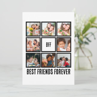 Tarjeta Festiva Personalizado BFF Mejores Amigos Para Siempre 8 Co