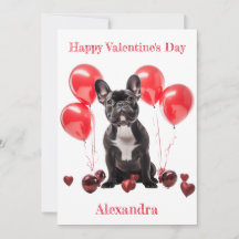 Personalizado Bulldog francés Red Balloons Valenti