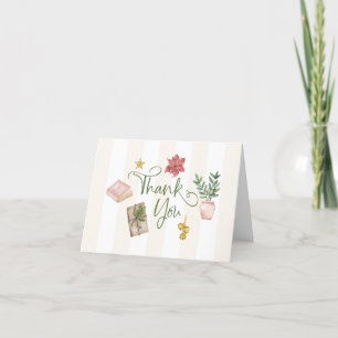 Tarjeta Festiva Personalizado Cosas Favoritas Navidades Gracias